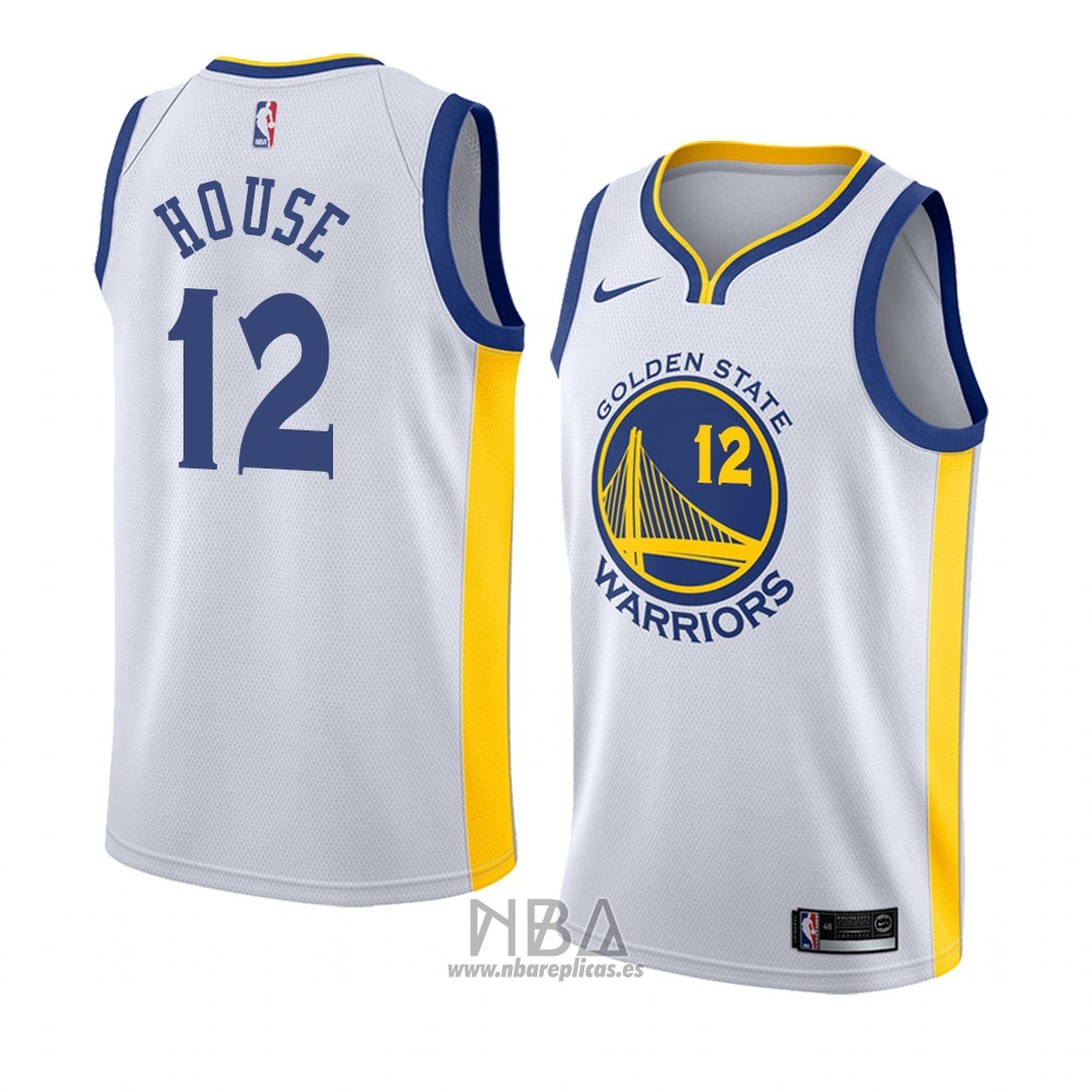 Camiseta Golden State Warriors Danuel House NO 12 Association 2018 Blanco